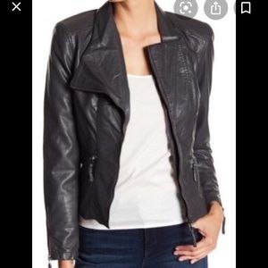 BlankNYC Faux leather moto jacket Size Small